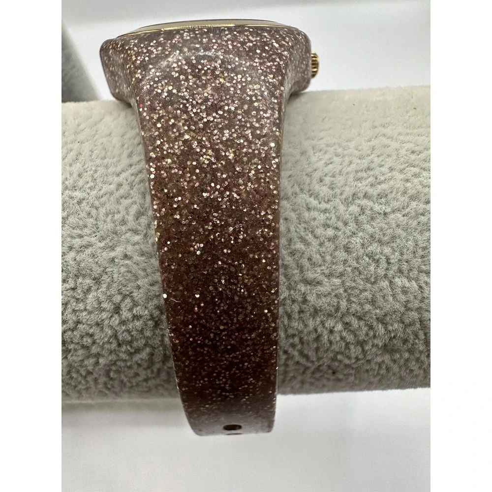 Kate Spade New York Womens Rumsey New Battery Pink Glitter‎ KSW1222 31MM 7.5
